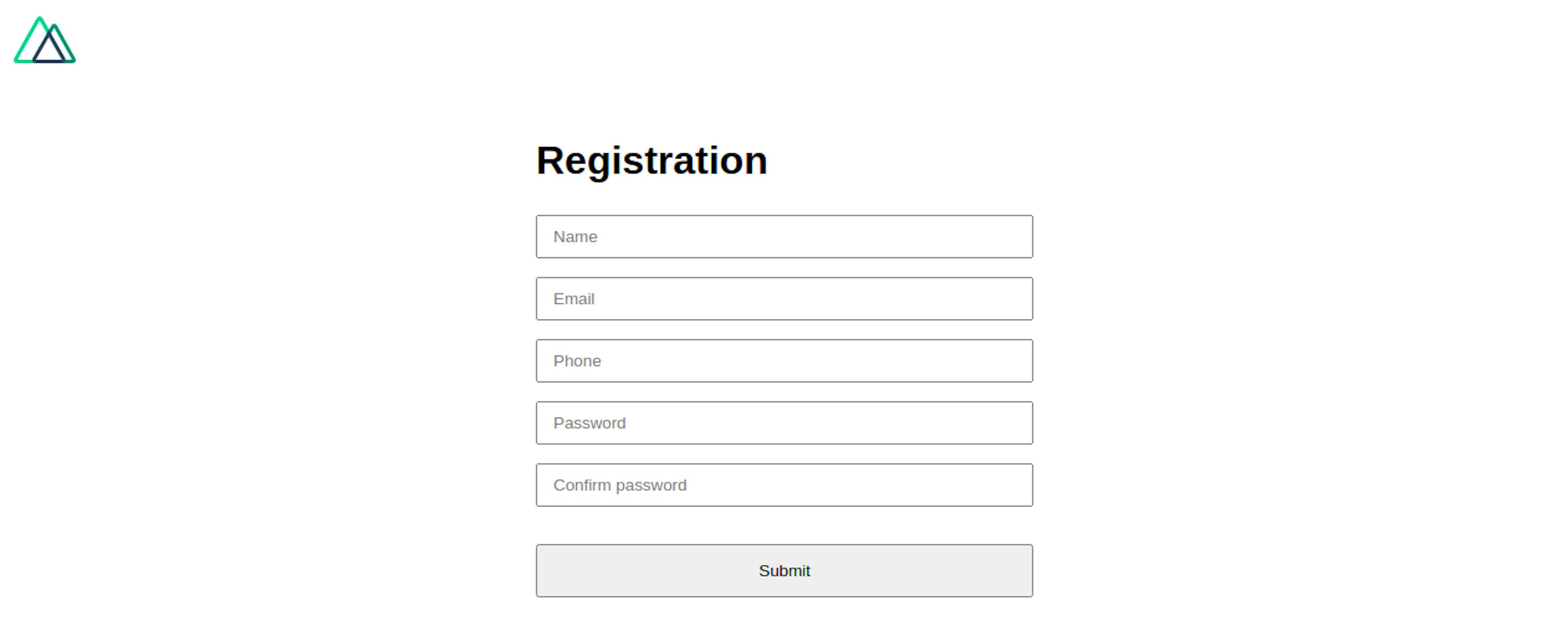 Registration Form with Vue.js.