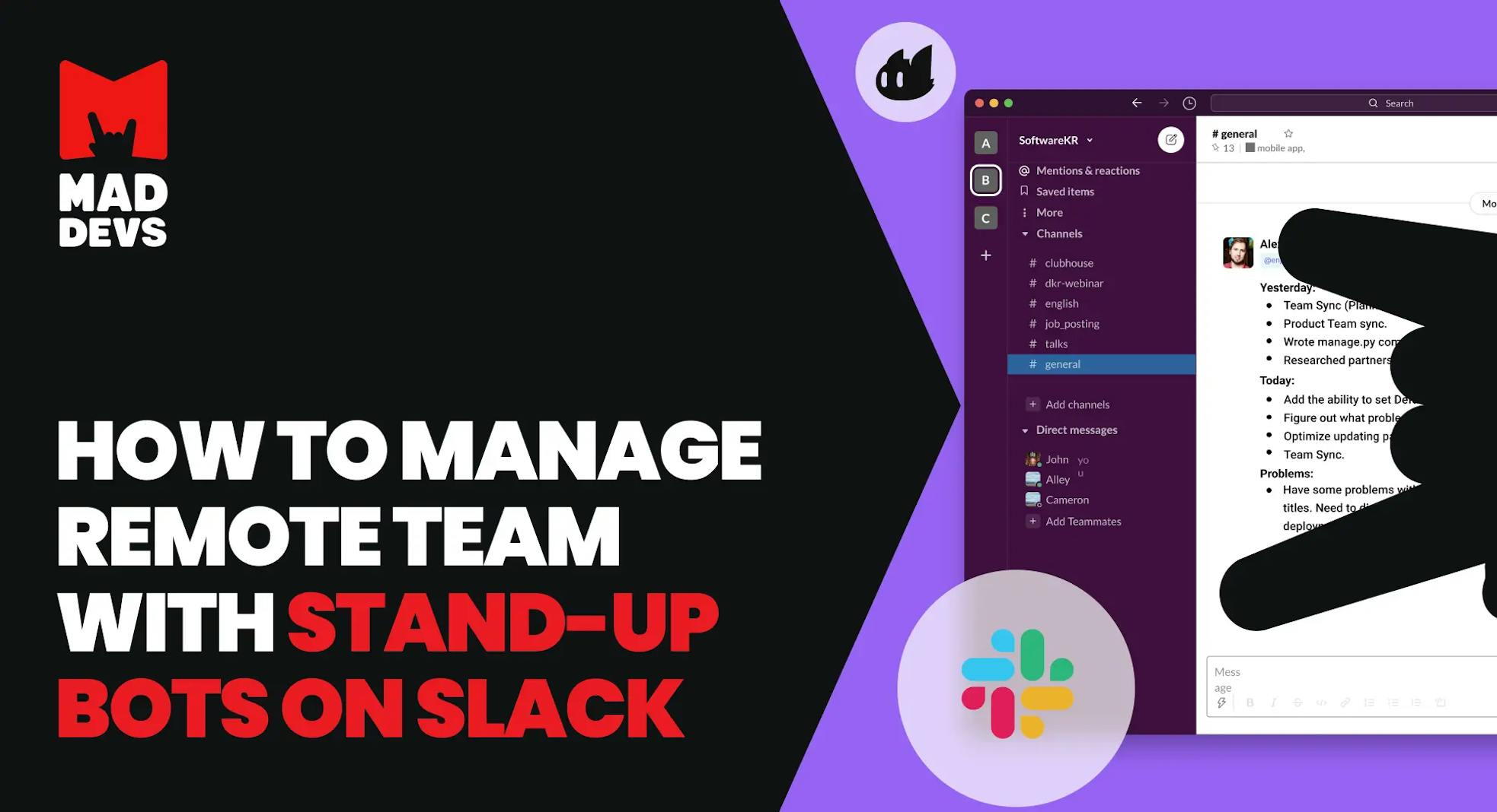 How to Manage Remote Team with Stand-Up Bots on Slack