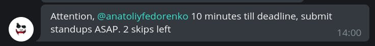 Remote Standups Monitoring.