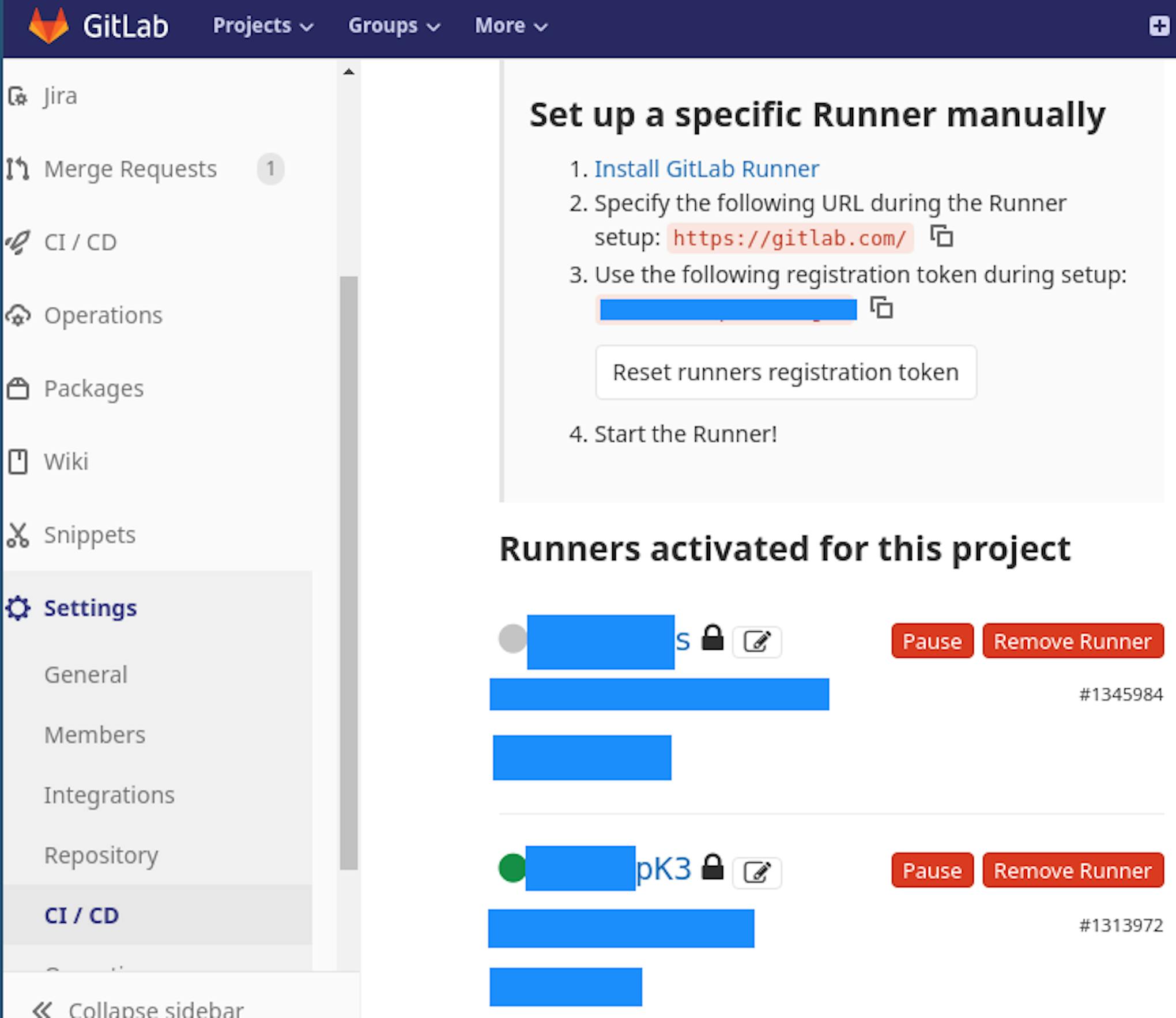 Working Gitlab-Runner.