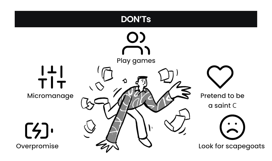 5 DON'Ts of a New Manager.