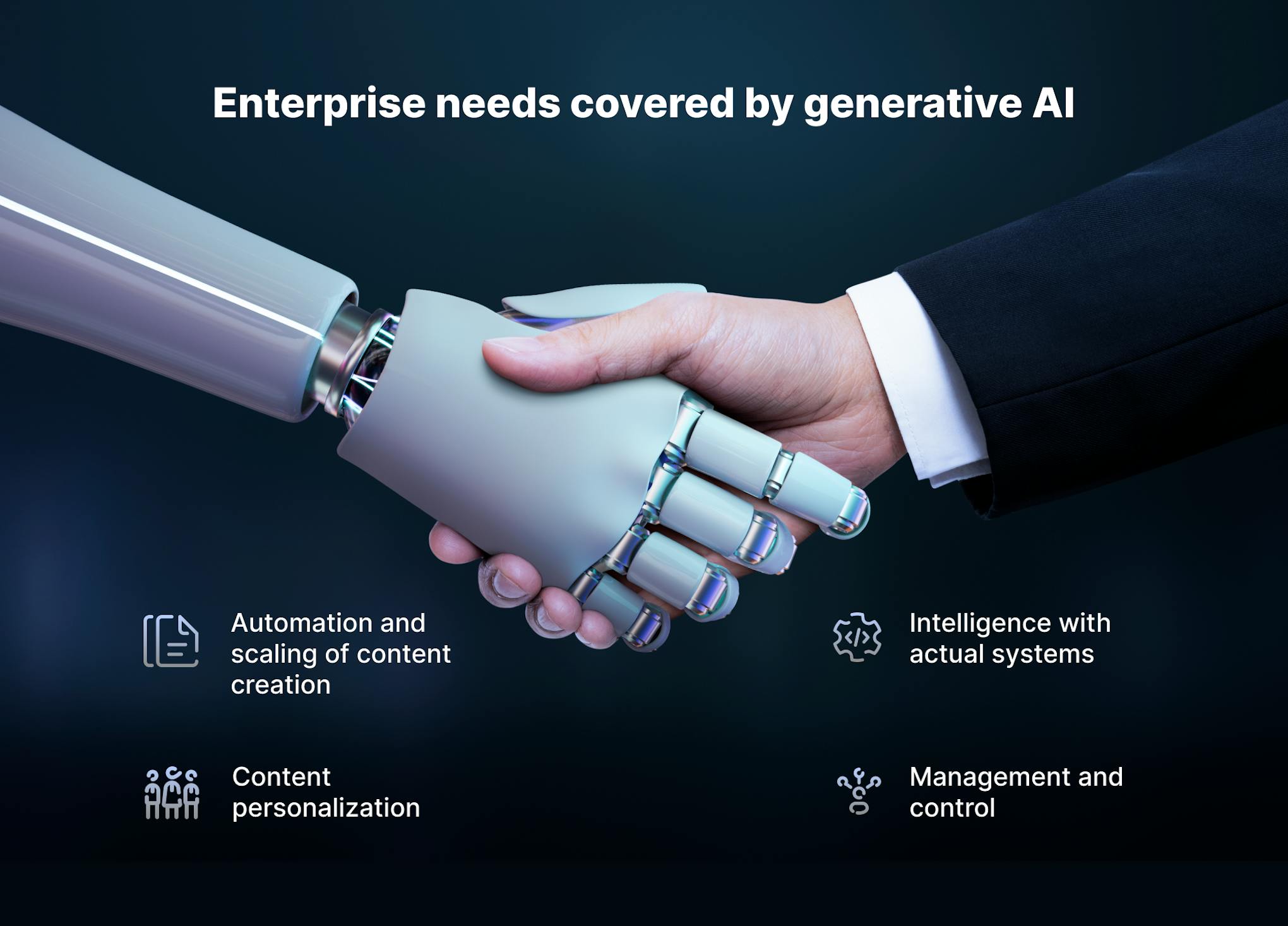 Enterprise needs covered by generative AI