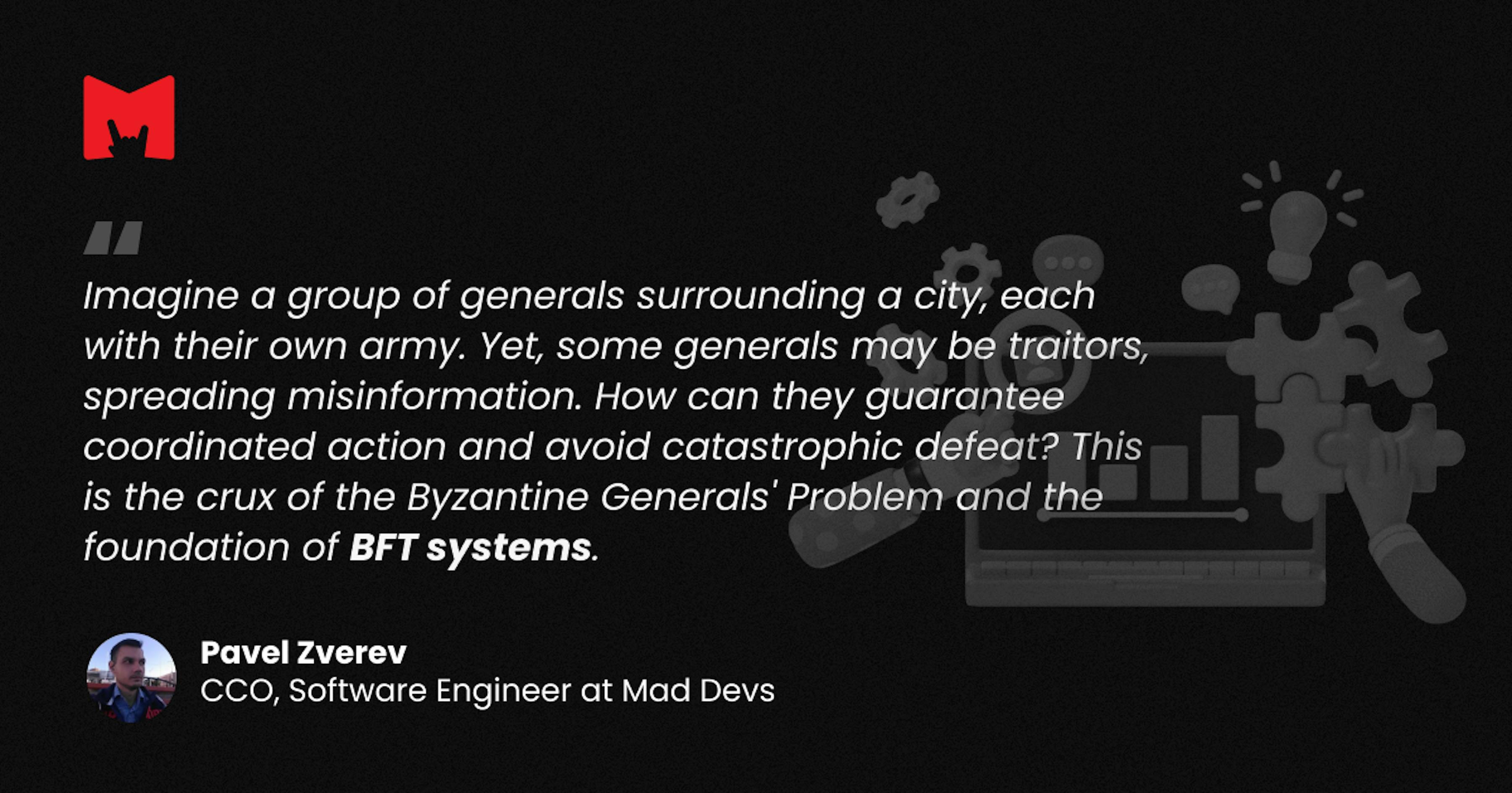 BFT system in Mad Devs' Software Engineer interpretation.