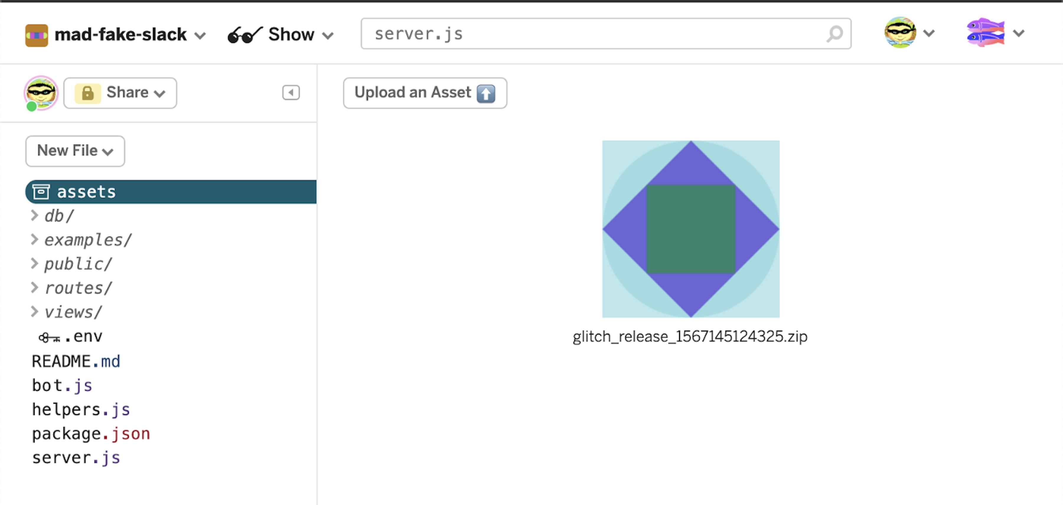 Archive in the Assets Folder.