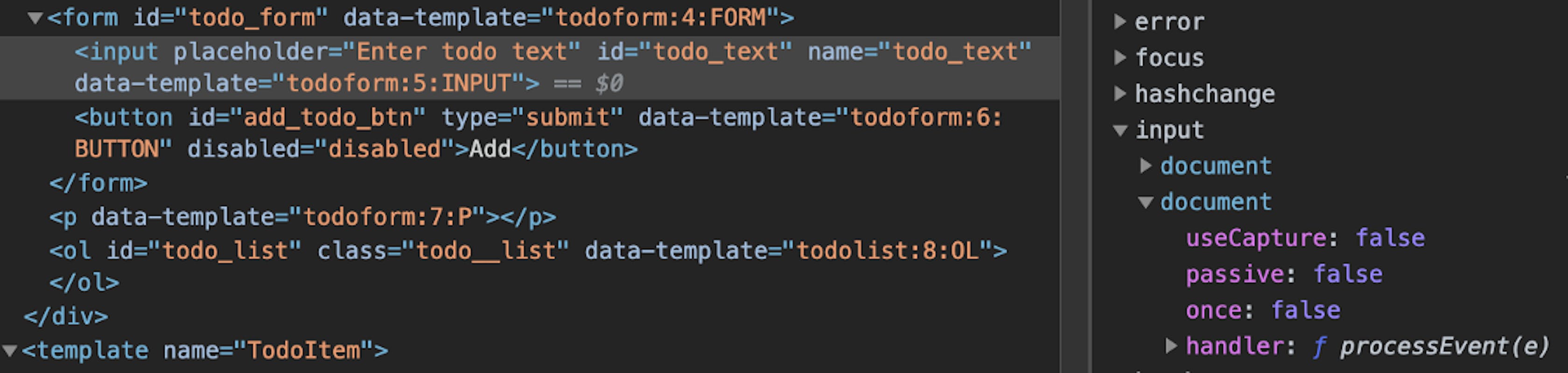 Testing the Use of processEvent as an Event Processor Based on the Principles of Event Delegation.