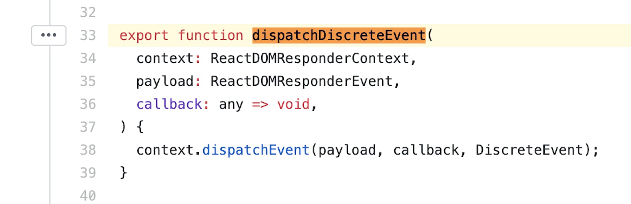 The Event Handling Method in the React Source.