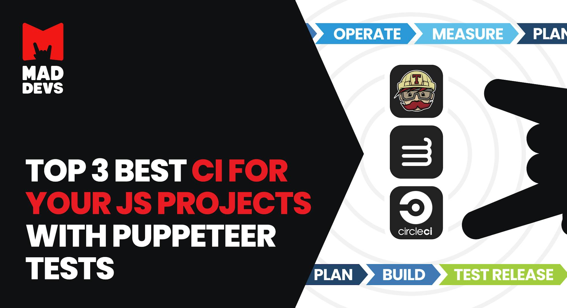 Top 3 Best CI for your JS Projects with Puppeteer Tests