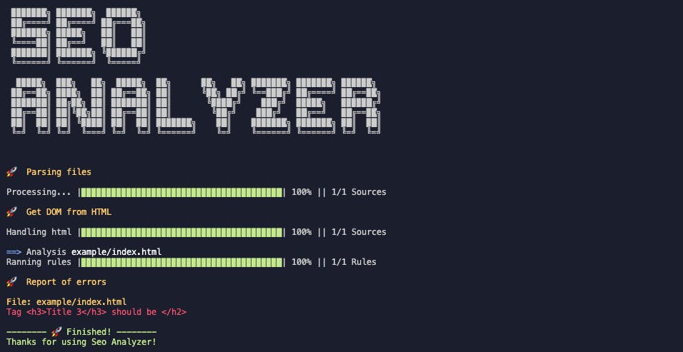 SEO Analyzer.
