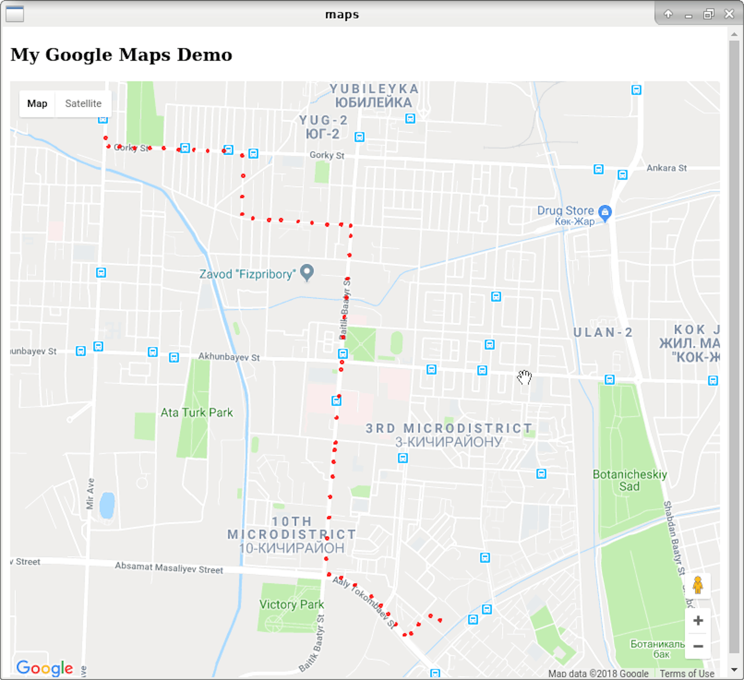 GeoHash Filtered Route.