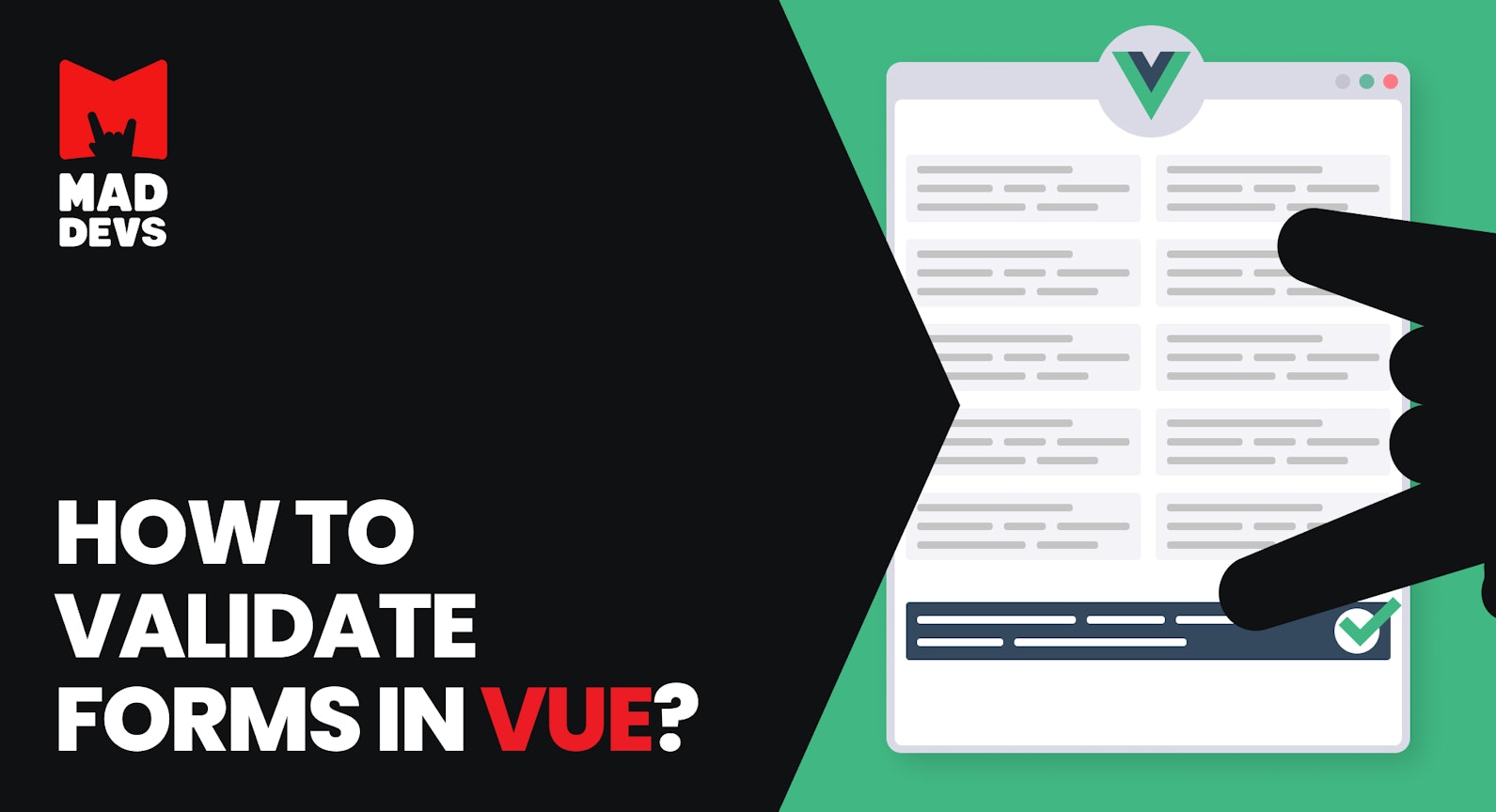 How to Validate Forms in Vue?