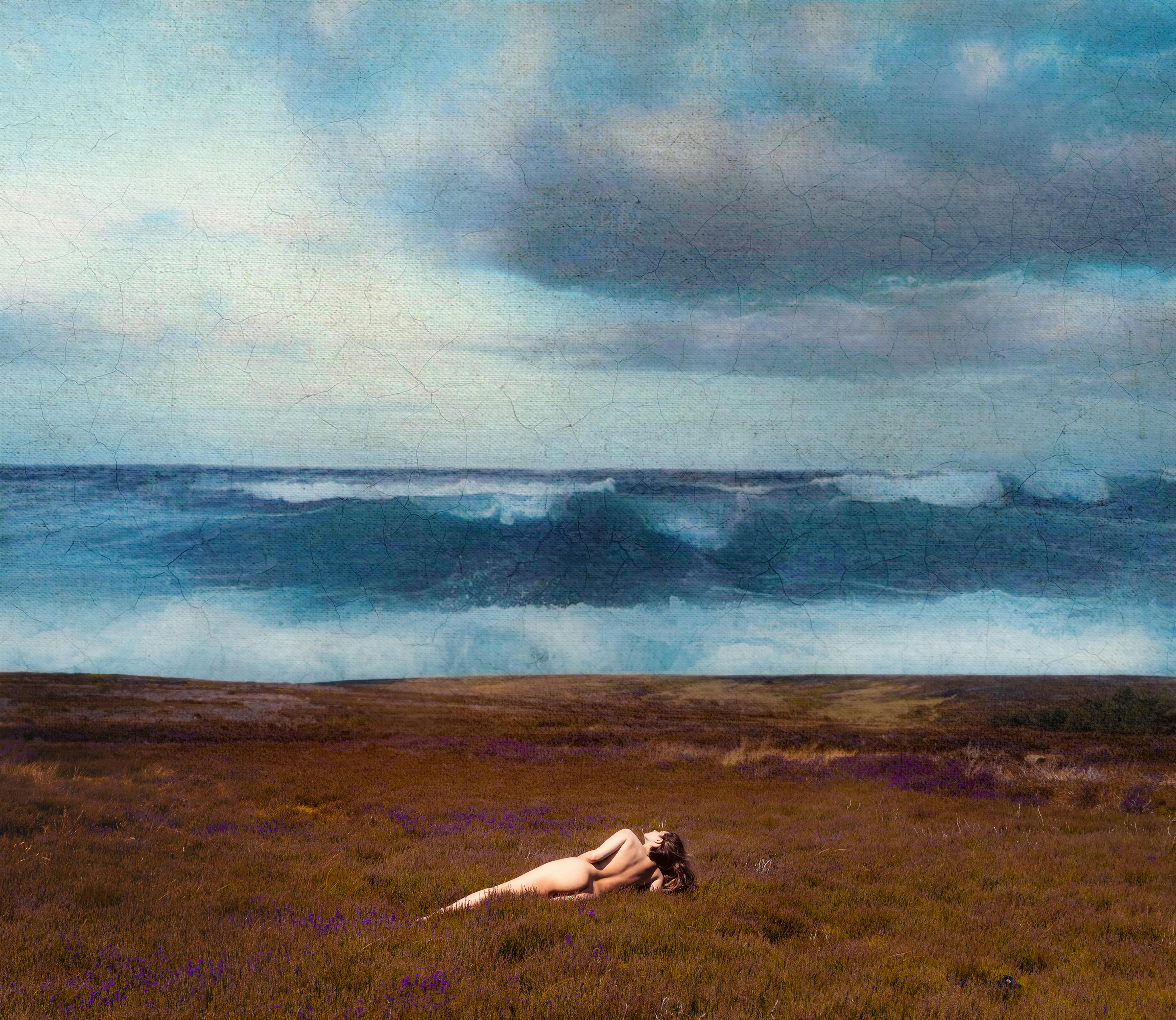 “Canvas II: Yorkshire Moor” by Ayla El Moussa, 2022.