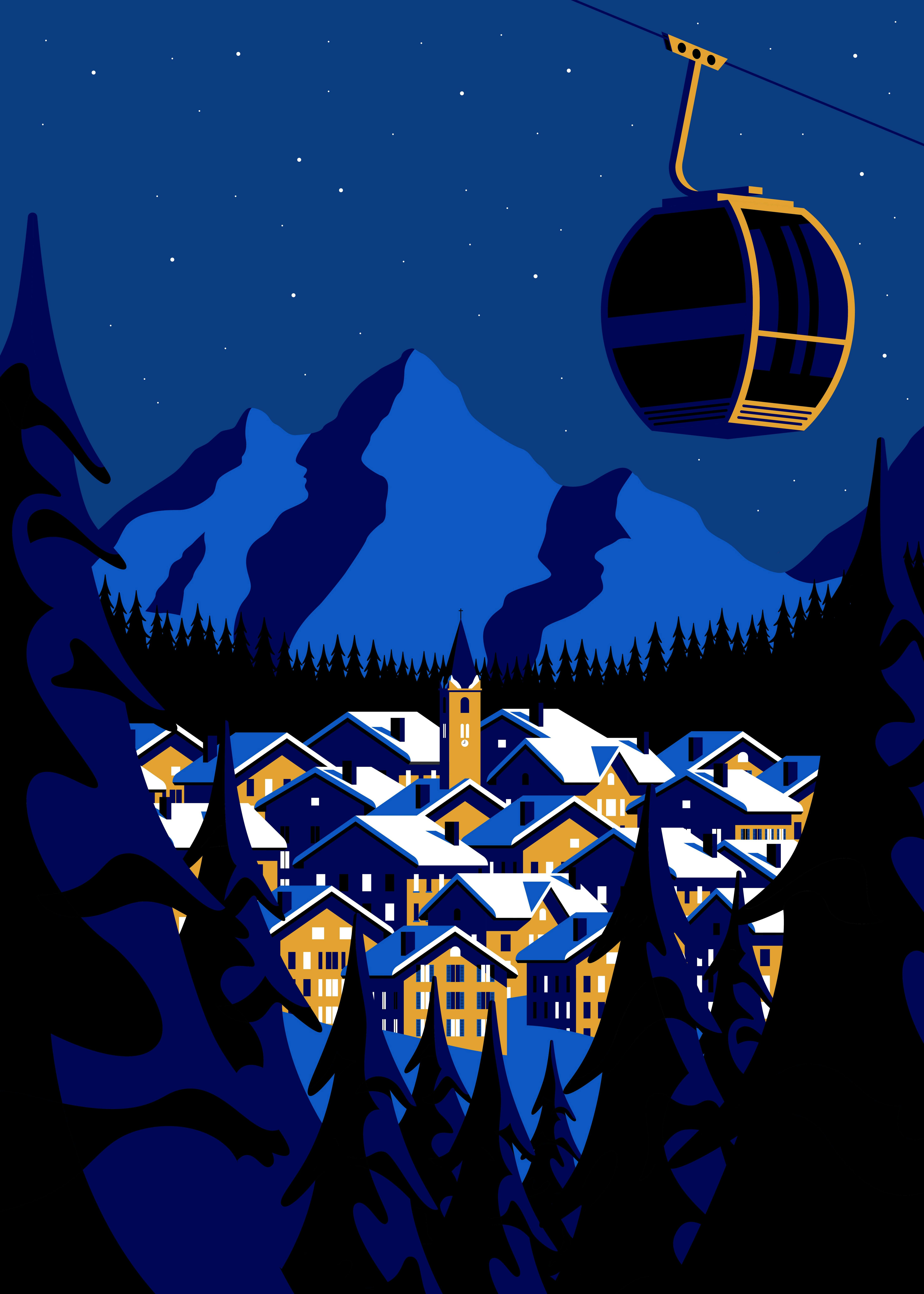 winter in the alps
