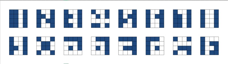 A blue and white tiled floor

Description automatically generated