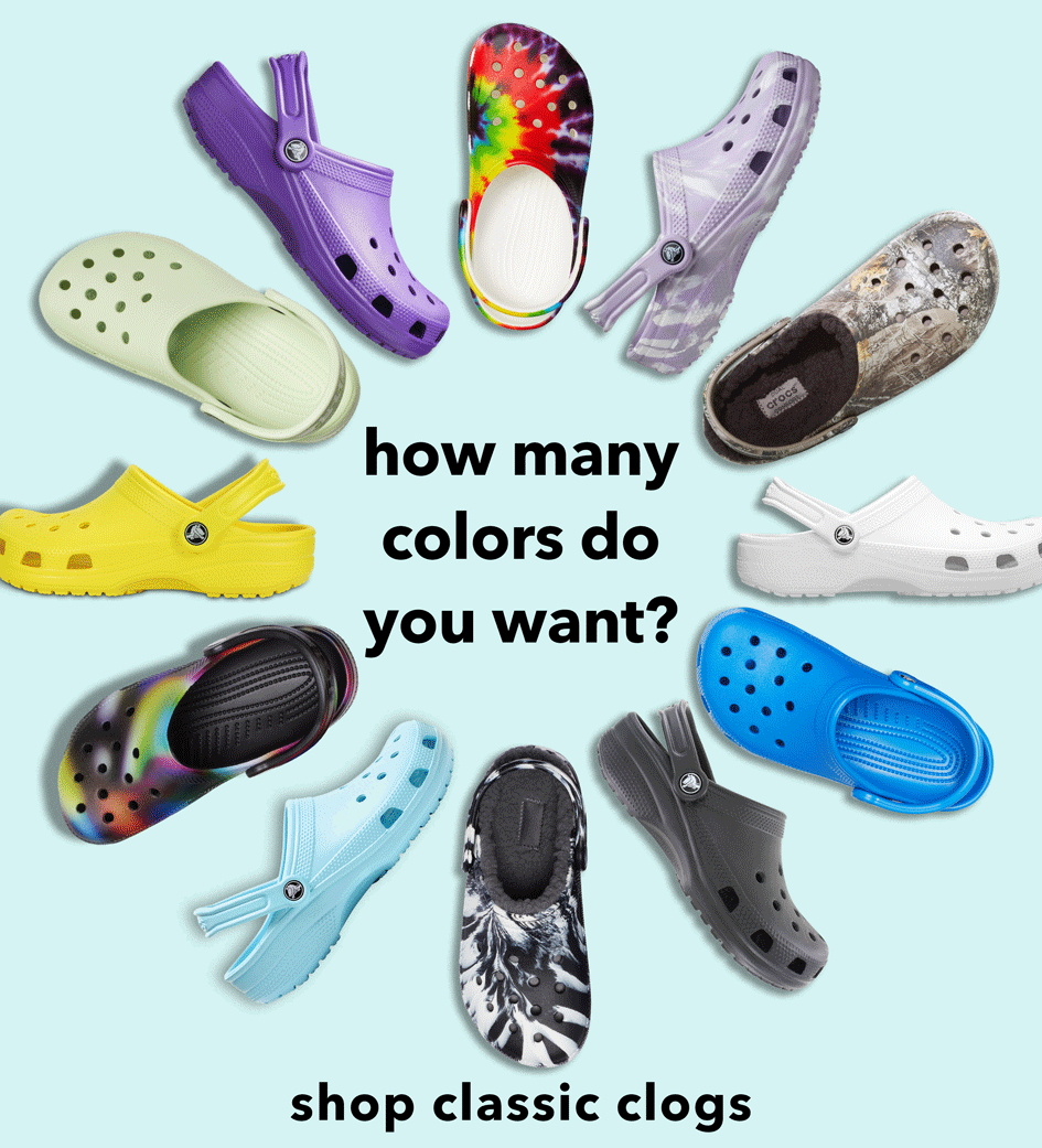 Crocs | Classic Clogs, Sandals, & Croc Shoes | Sup