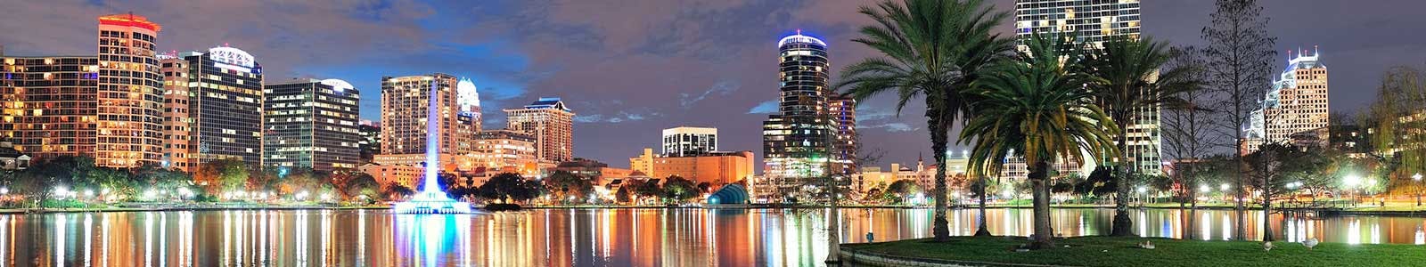 Florida skyline for a Florida Travel Agent License