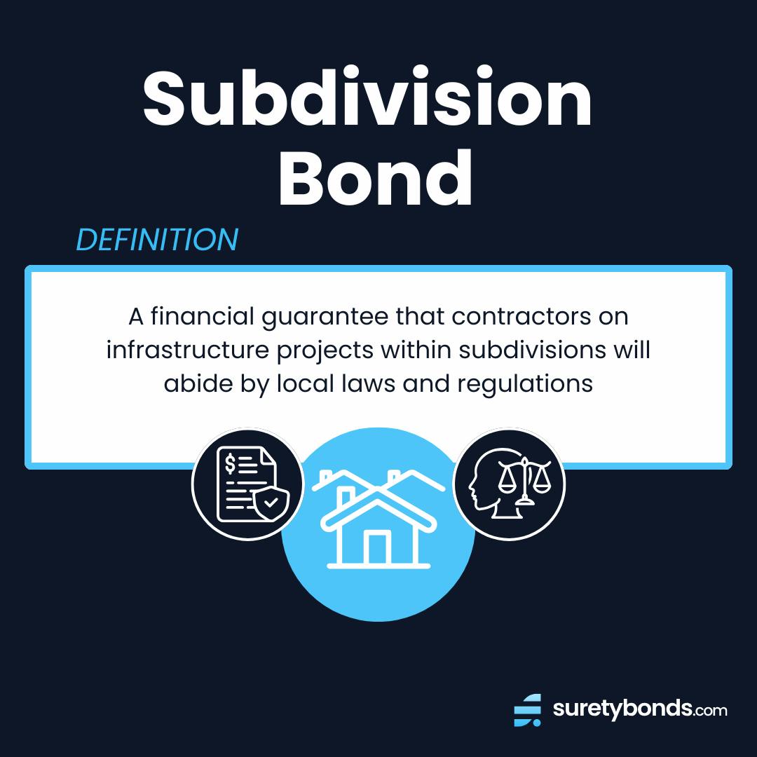 subdivision bond definition graphic