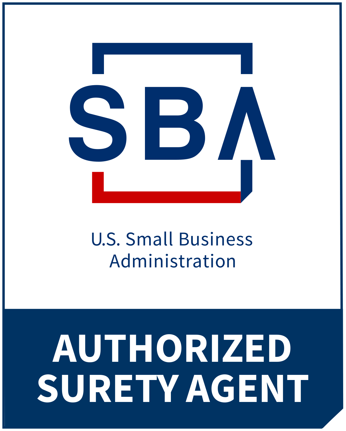 SBA bond program authorized surety agent logo 