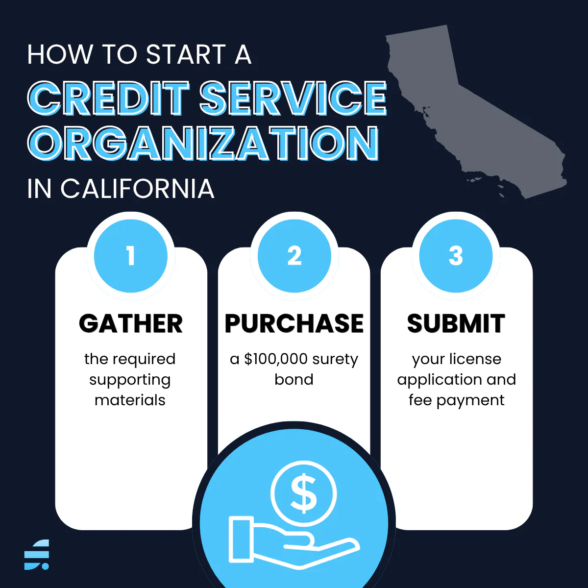 How do I get a credit services organization license in California?