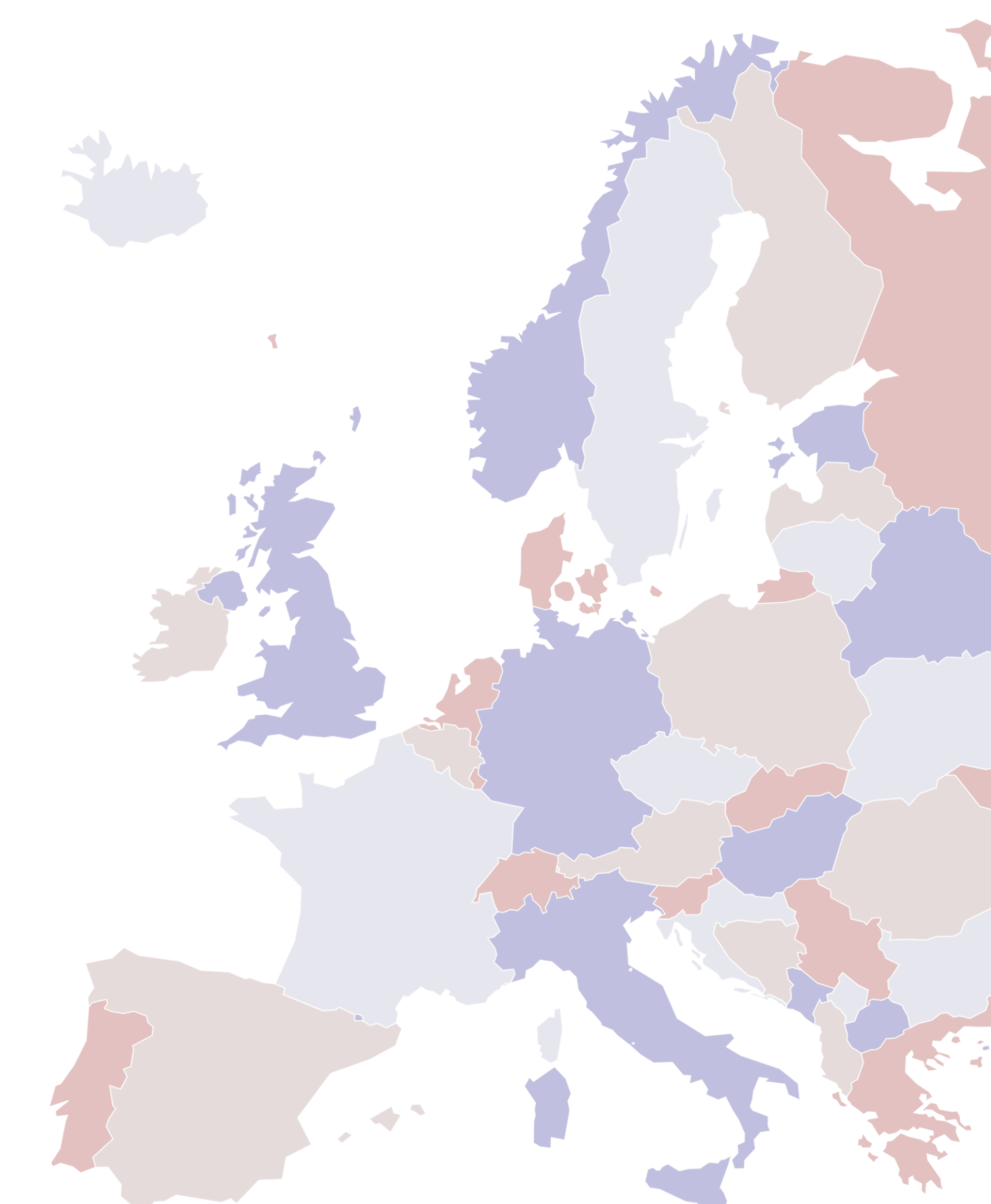Mapa destinos interrail Survivors: 18 ciudades europeas disponibles