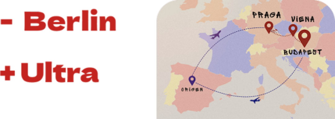 Ilustración de personaliza tu interrail ruta como quieras, añadiendo o quitando ciudades