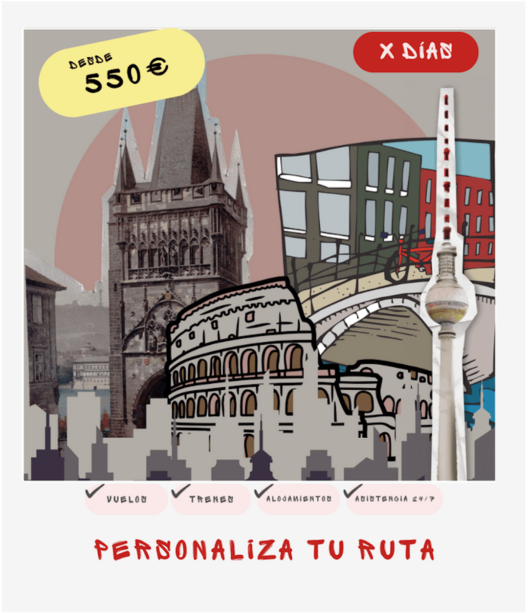 Mapa Interrail: personaliza tu ruta por más de 18 ciudades europeas desde 550 €