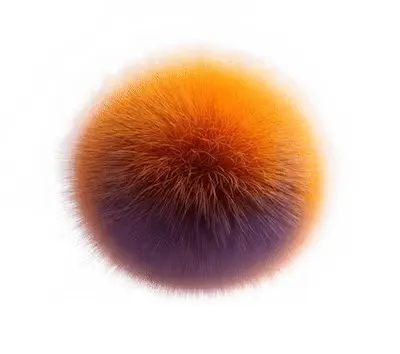 A fluffy ball spinning in 3D
