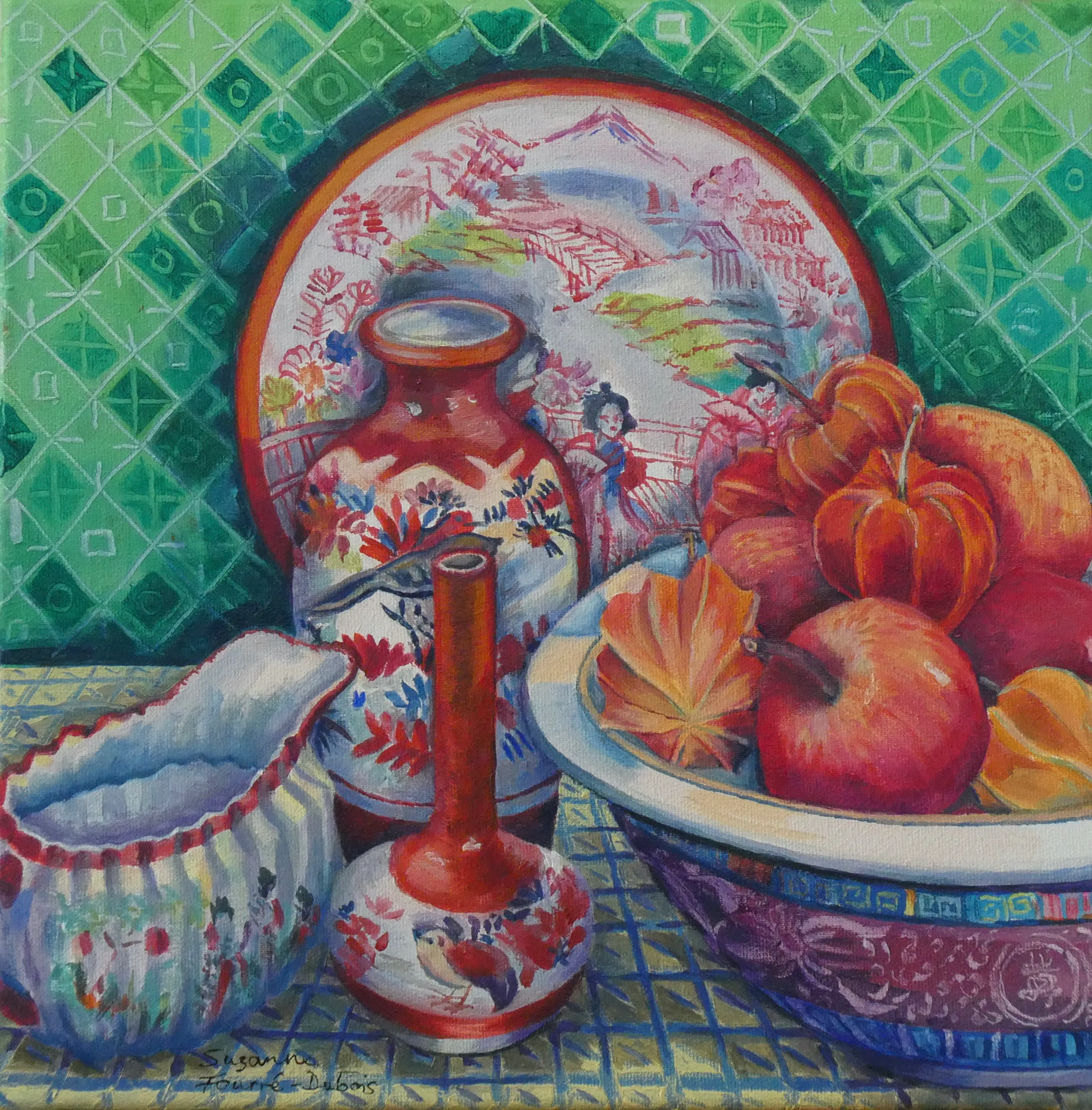 Apples and Japanese Lanterns · Suzanne Fourré-Dubois