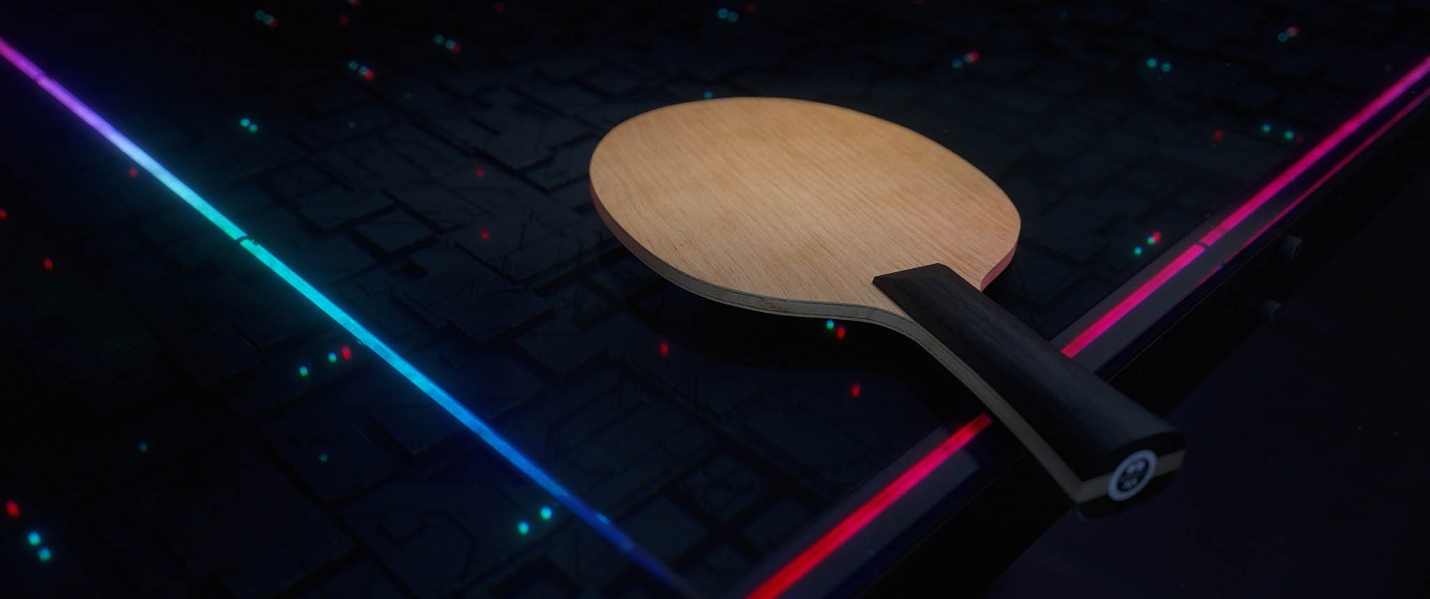 Futuristic stiga table with plain racket