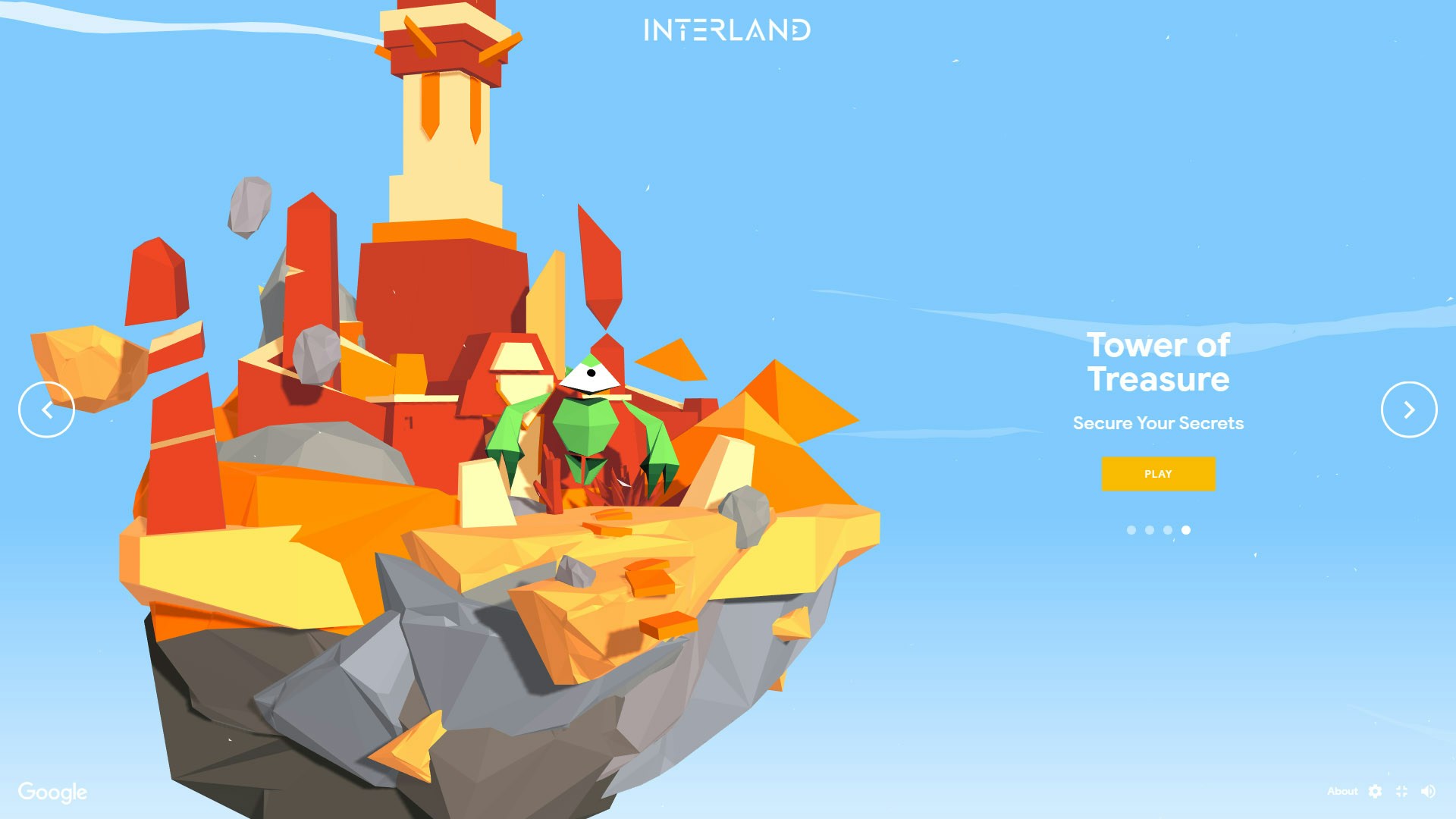 Google Interland Tower of Treasure overview
