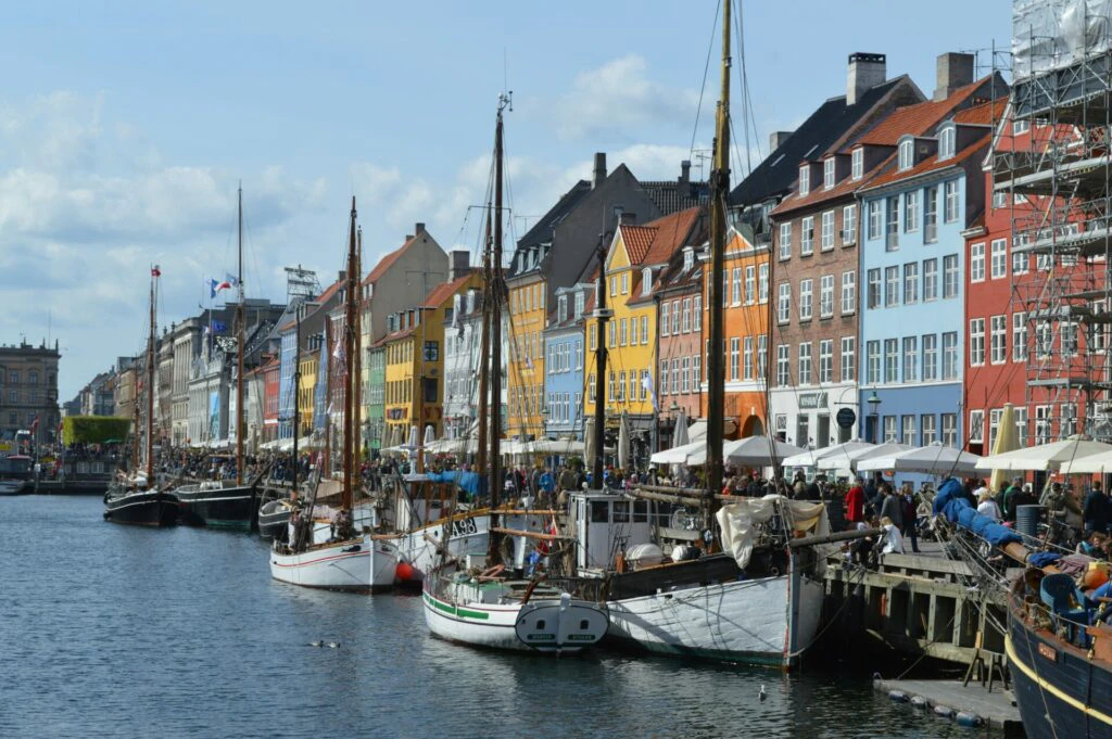 beautiful buildings in a Danish city