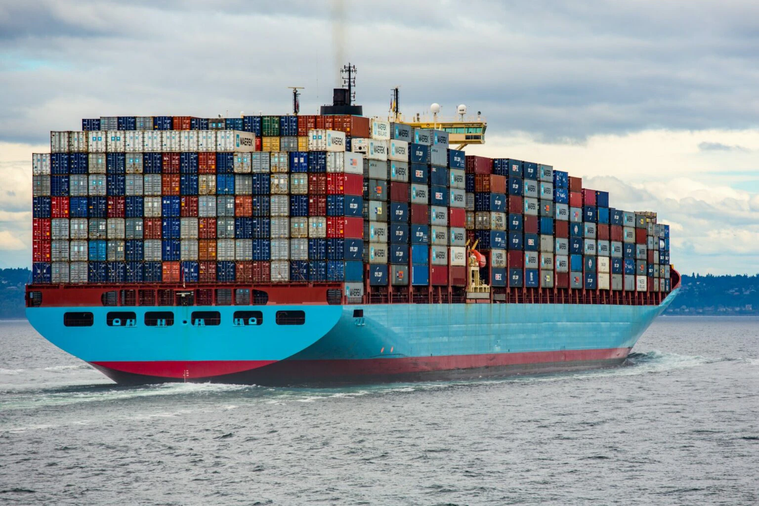 Cargo Ship Sailing
