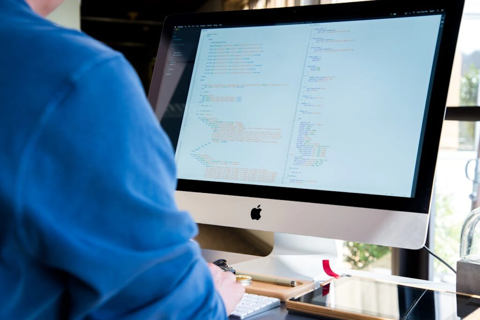 a close-up of a computer screen with code written on it