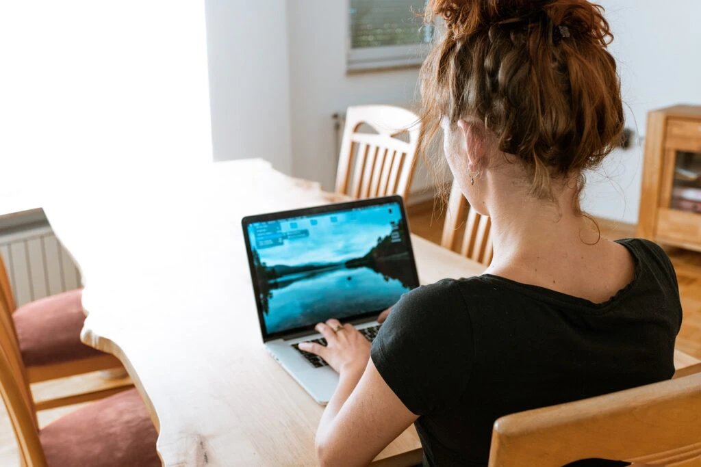 remote employee working from home
