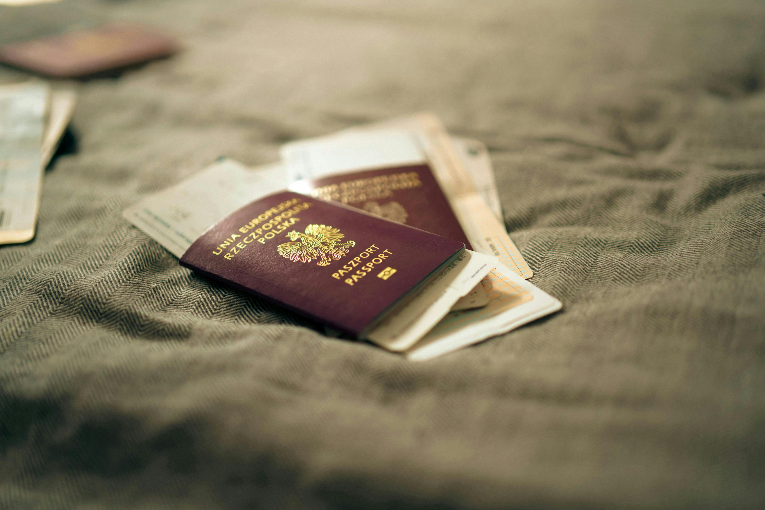 Close-up Photo of a Passport