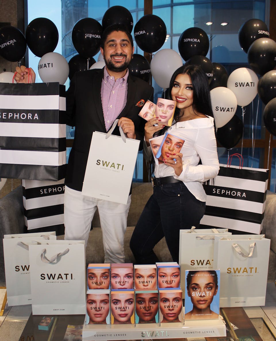 SWATI Cosmetics founders Swati Verma & Vishal Nanda