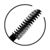 double brush vector image