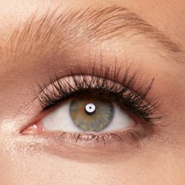 Before applying SWATI eyelash glue pen and tanzanite lashes