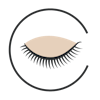 Round eye shape vector image