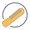 Lash comb vector image