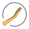 Lash applicator grip vector image
