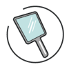 glass mirror vector image