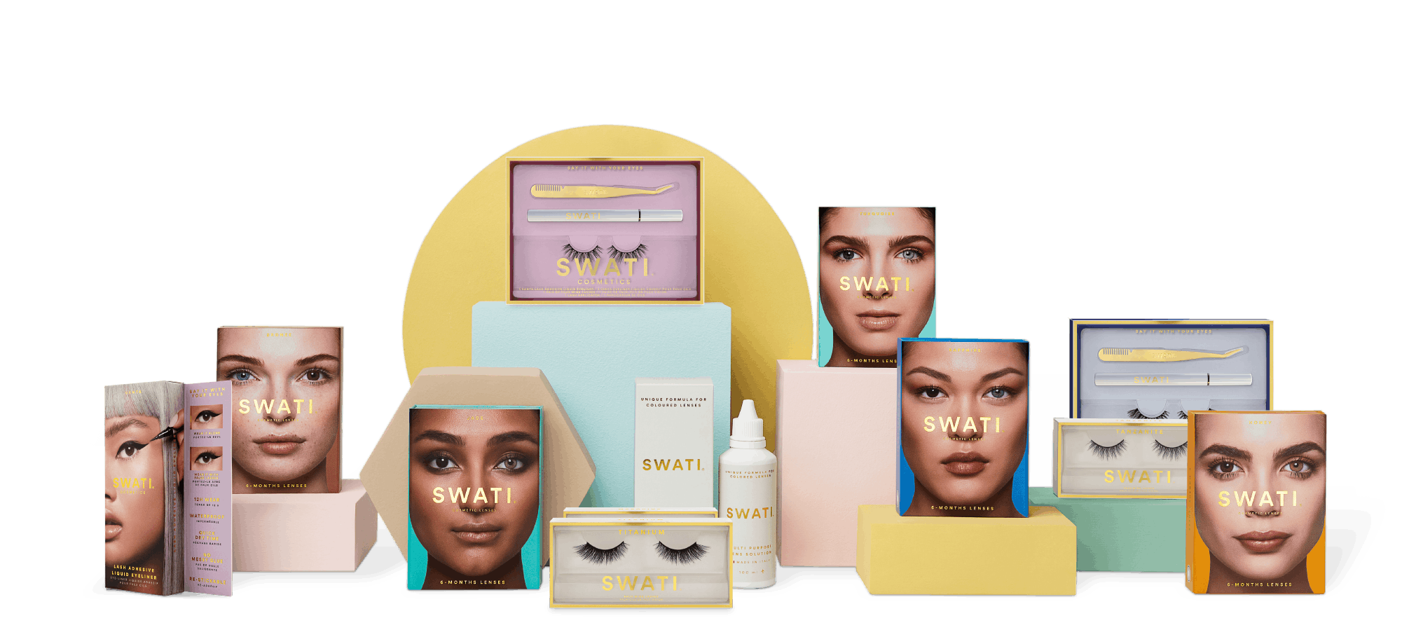 SWATI Cosmetics product lineup