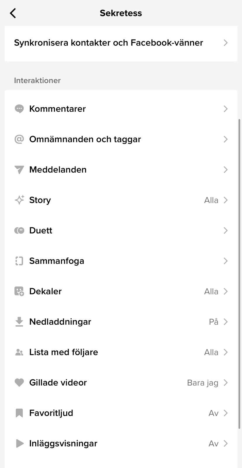 TikTok Hantera kommentarer 1