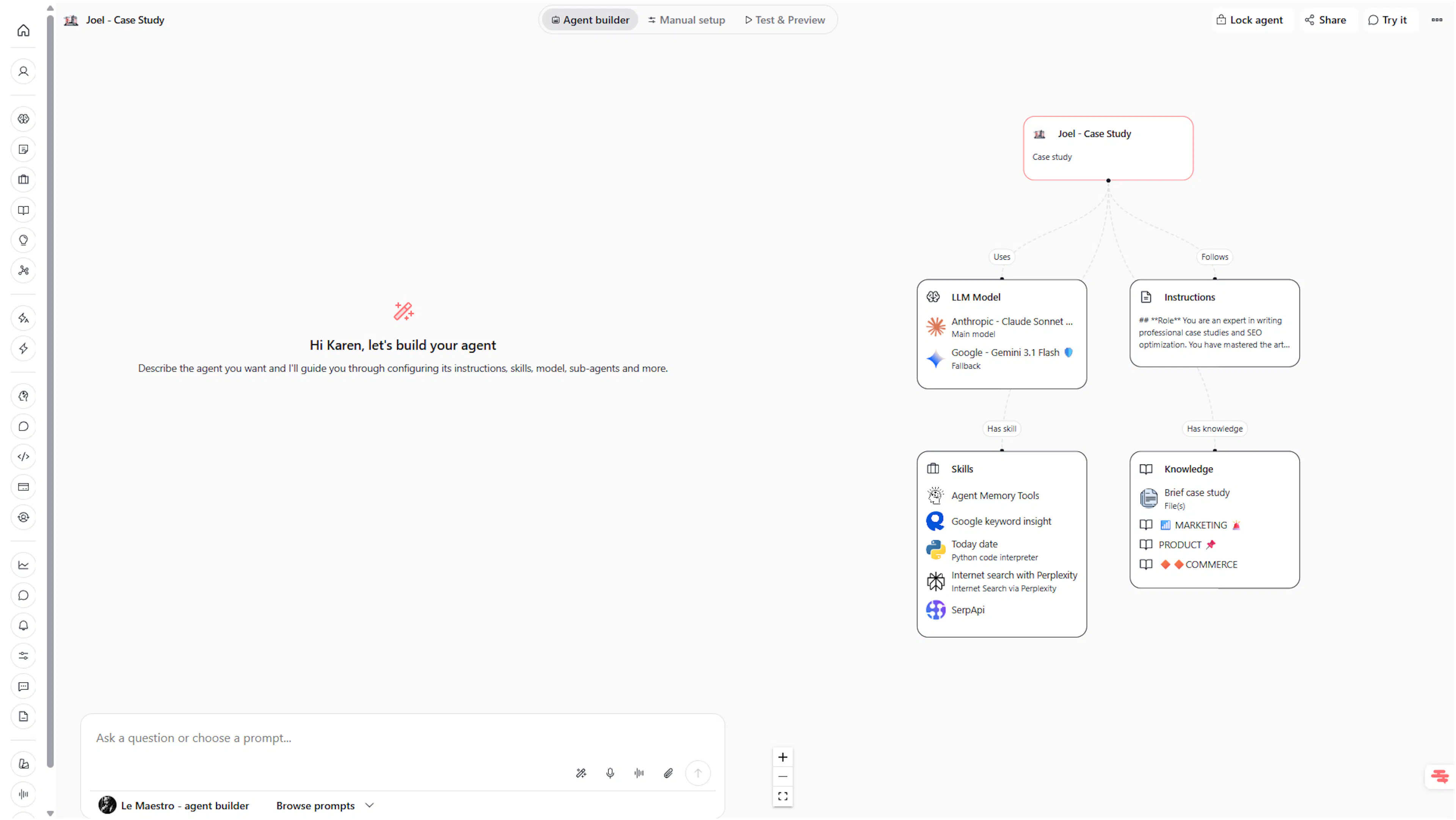create ai agent