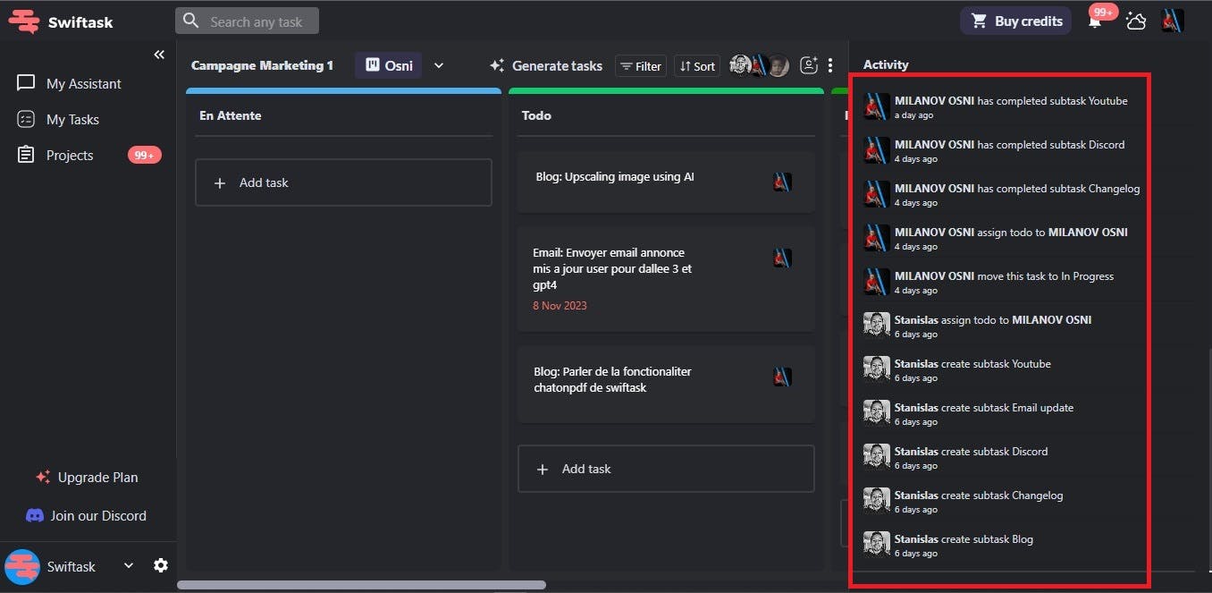 task activity