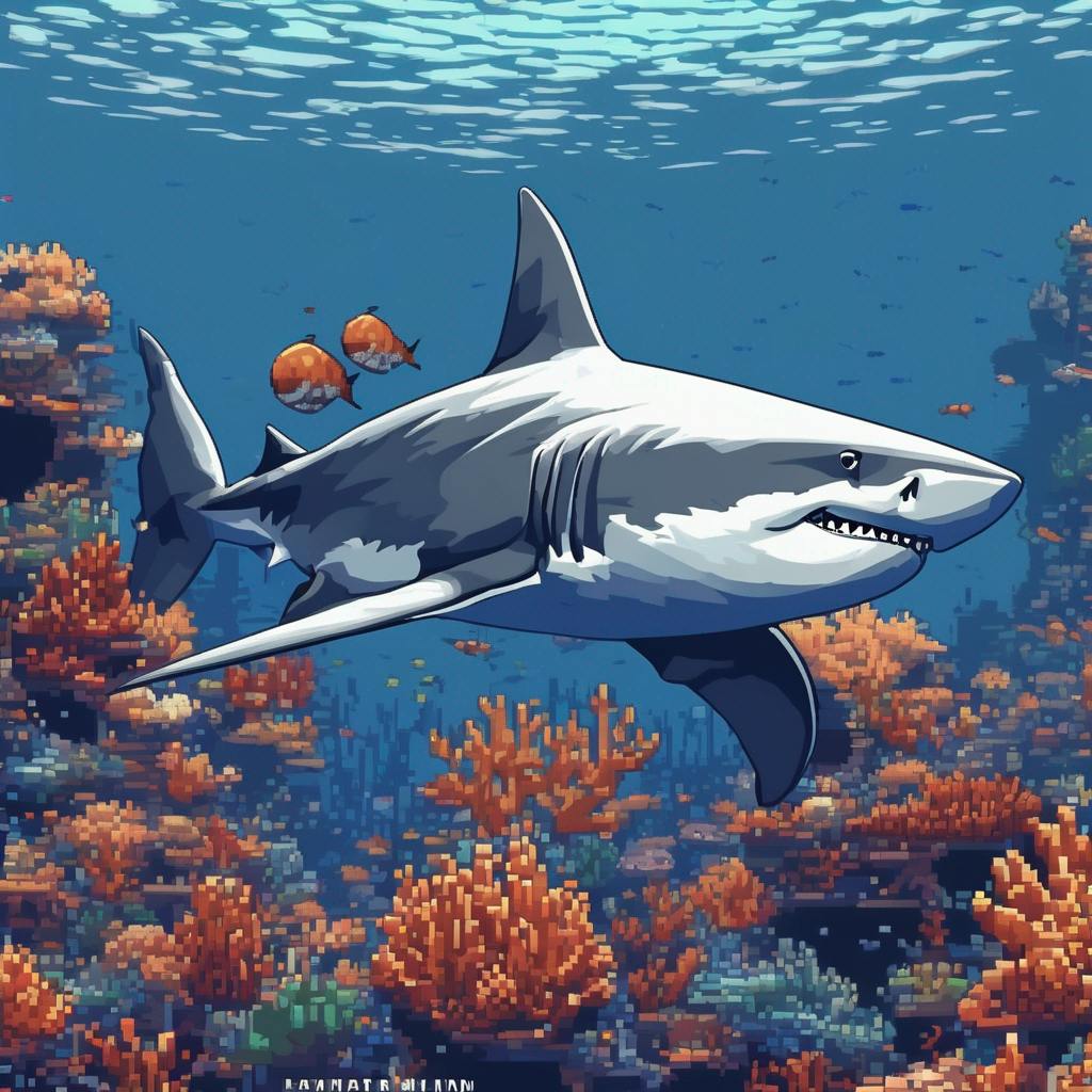 Requin dessiné par Stable Diffusion