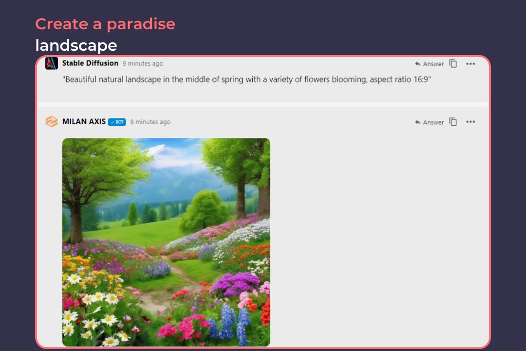 create a paradise landscape