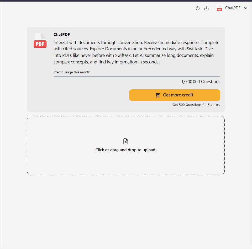 interface ChatOnPDF