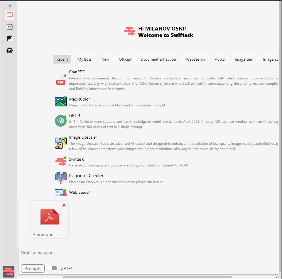 importer un document