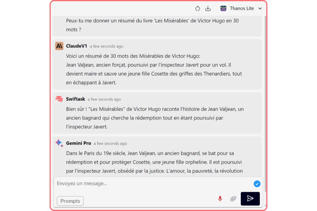 exemple d'utilisation de Thanos lite
